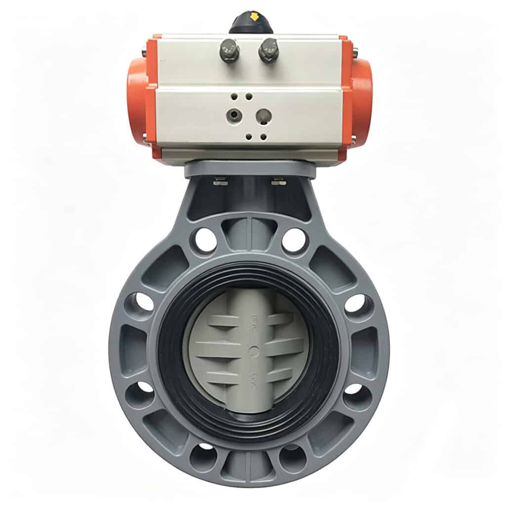 cpvc pneumatic butterfly valve