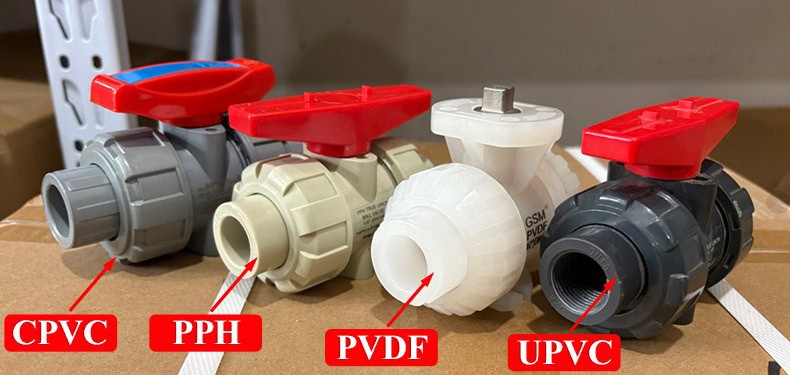 UPVC, CPVC, PPH and PVDF plastic valves by Huiya Pipe